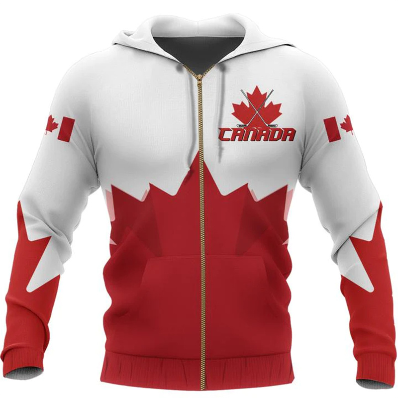 Street Fashion Canada - Hoodie Rusa Kanada, Kanada Ada Dalam
