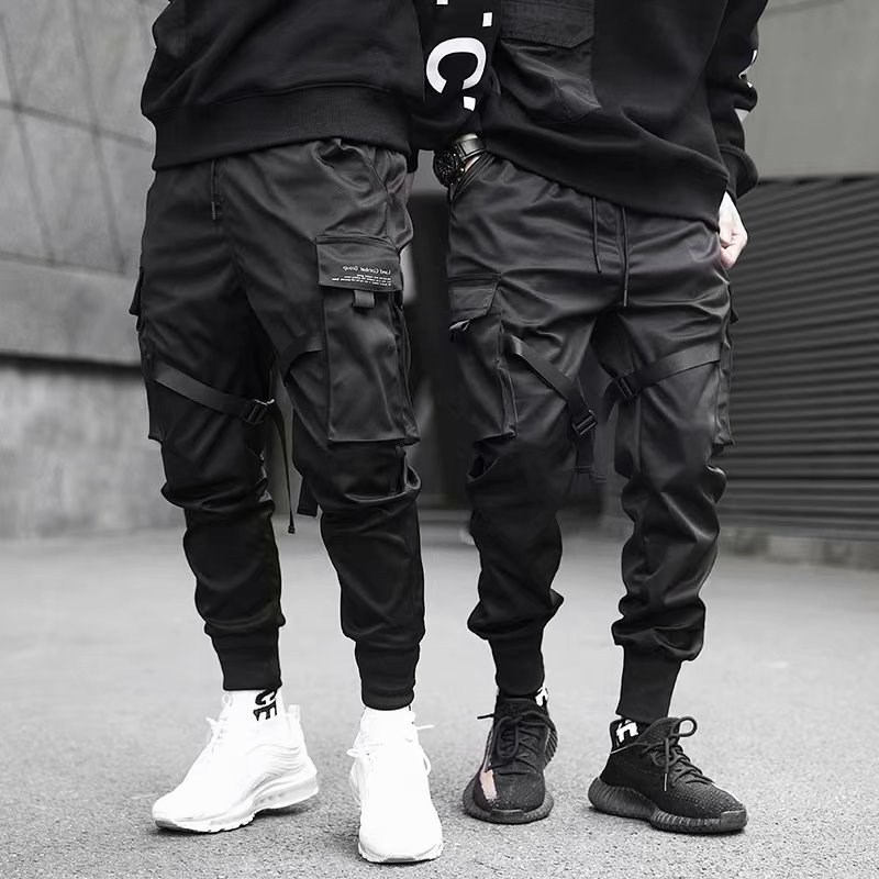 Street Fashion Men 2025 - Celana Kargo Pria Jogger Harem Pita
